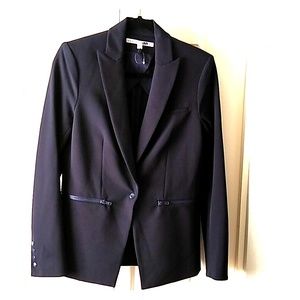 Veronica Beard Scuba Dickey Jacket, navy, size 4